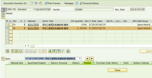 SAP MM 事务代码MRKO触发的财务凭证不会出现在PO History里