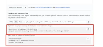 使用git处理github中提交有冲突的pull request 