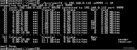 iperf3 万兆测试