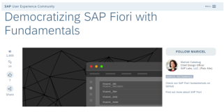 SAP Fiori和Vue的结合会给企业级应用软件的UI开发带来什么？
