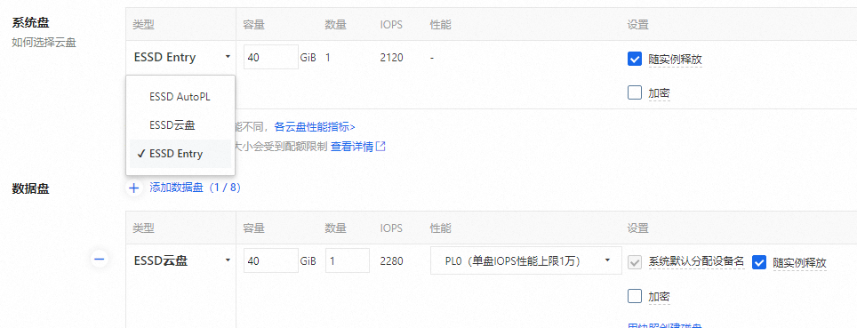 阿里云服务器ESSD Entry和ESSD等云盘解析:区别、应用场景与选择参考