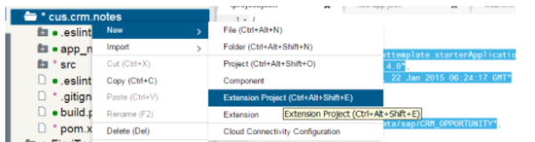 使用 SAP WebIDE 创建 Fiori extension project 扩展项目时遇到错误应该如何解决
