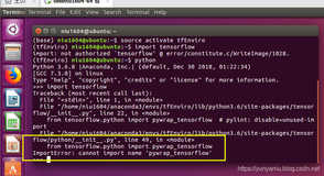 成功解决ImportError: cannot import name 'pywrap_tensorflow'
