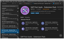 如何手动下载并安装 Visual Studio Code 的 SAP Fiori tools - Extension Pack 扩展