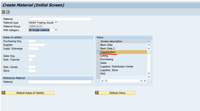 SAP RETAIL MM41维护商品主数据的时候可以维护分类数据