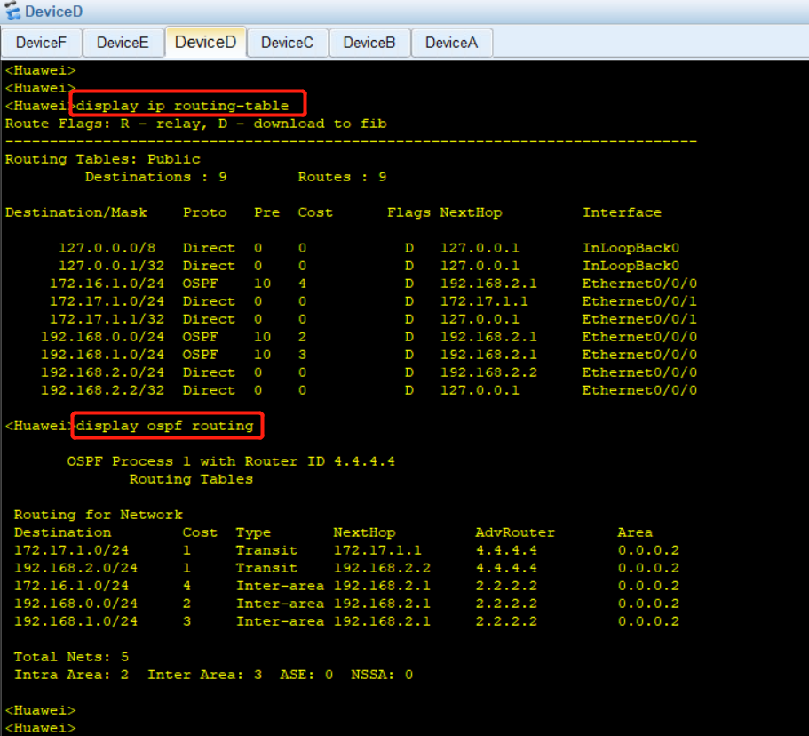 ensp ospf ensp ospf