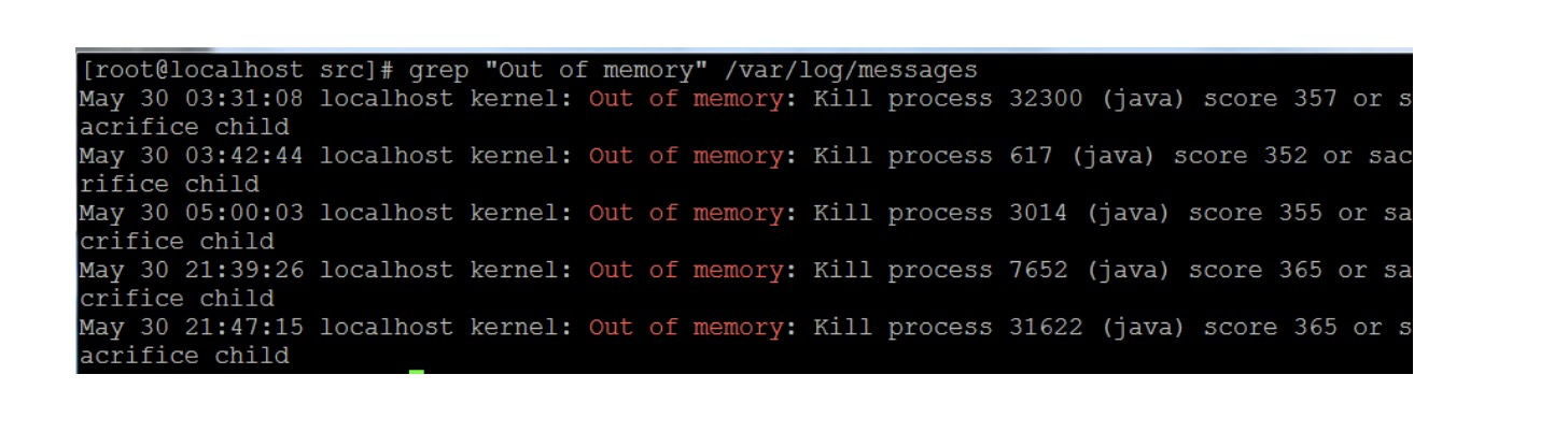 Linux 进程被杀掉（OOM killer），查看系统日志