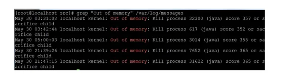 Linux 进程被杀掉（OOM killer），查看系统日志