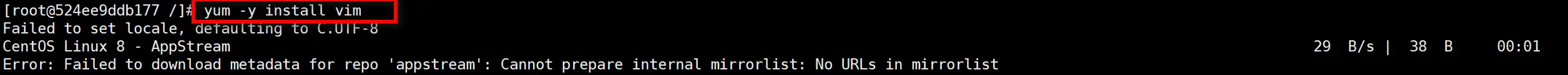 【已解决】Error: Failed to download metadata for repo ‘appstream‘: Cannot prepare internal mirrorlist