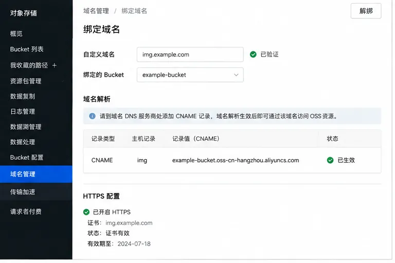 OSS自定义域名与CNAME配置.png