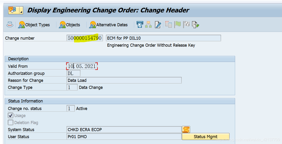SAP PP ECM的生效日期如何影响工单?