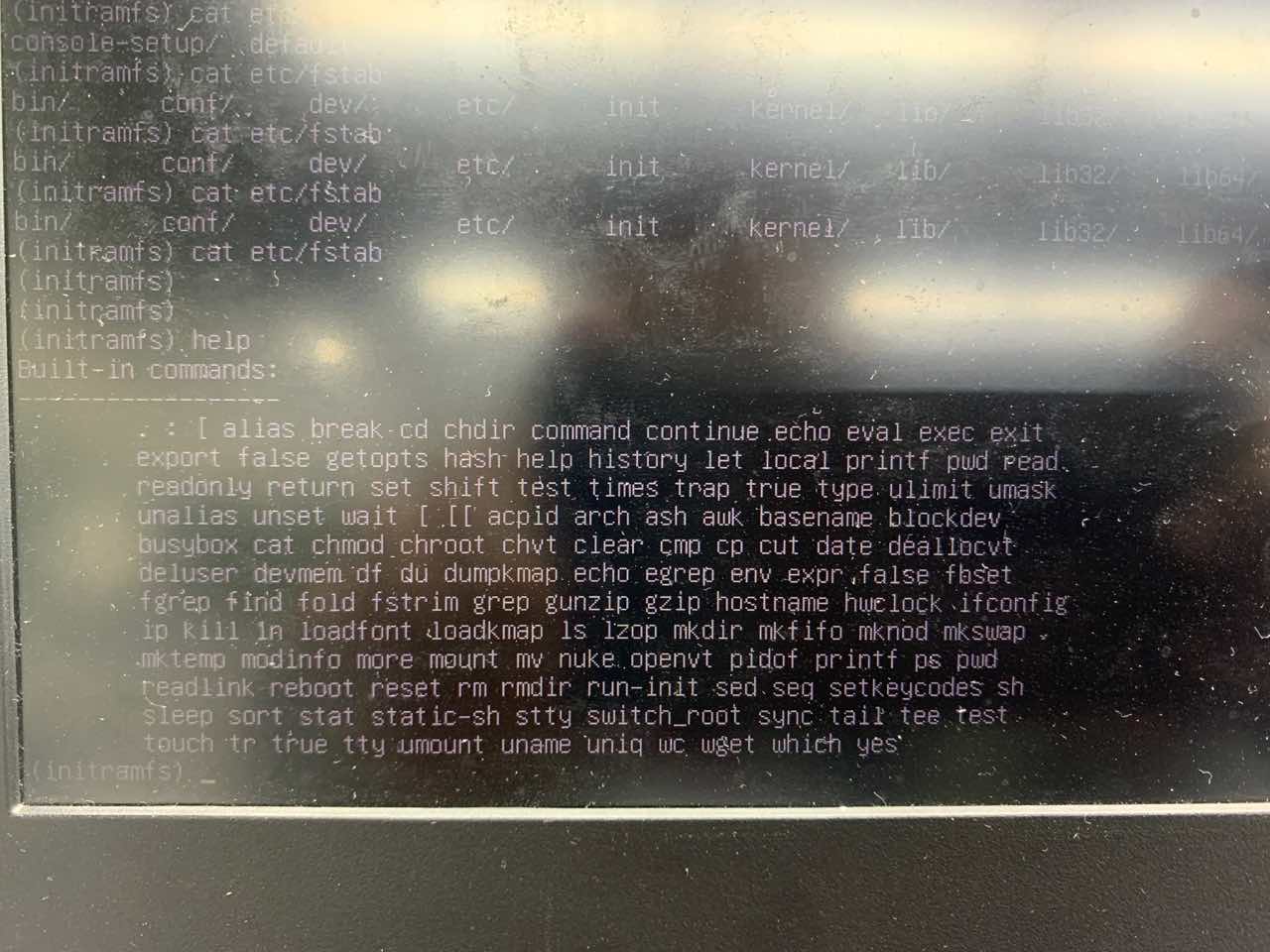 ubuntu强制关机后，硬盘启动失败修复记录