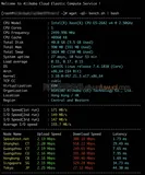 阿里云Linux服务器性能测试wget -qO- bench.sh | bash
