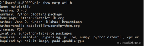 python安装matplotlib绘图库
