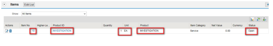 How to create CDS view to return Service order item detail data
