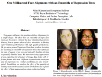 Paper之CV：《One Millisecond Face Alignment with an Ensemble of Regression Trees》的翻译与解读