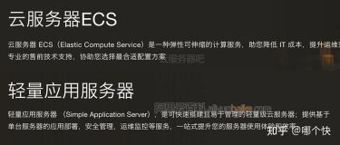 阿里云服务器ECS和轻量应用服务器区别对比