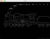 mac终端跑小火车