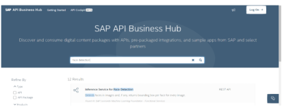 SAP官方提供的人脸识别API