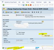 SAP PP使用ECR去修改BOM主数据（二）