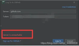 Server is unreachable 服务器不可及