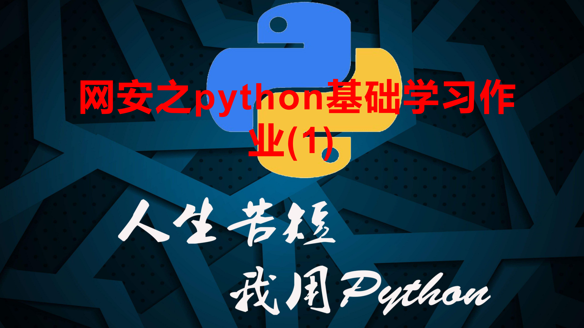 网安之python基础学习练习(1)