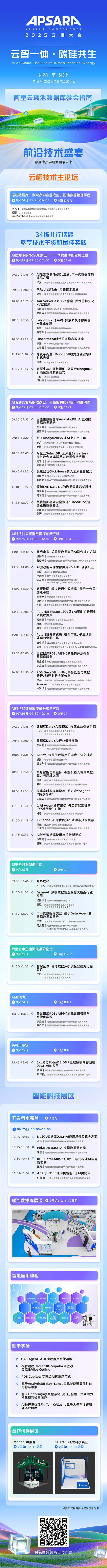 在云栖，遇见最AI的数据库：「阿里云瑶池数据库」参会指南抢先看