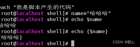 shell脚本入门之【变量的定义】