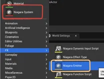 Unreal Niagara粒子入门1