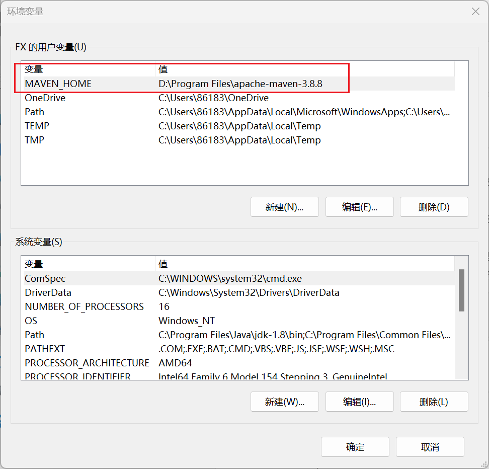 Window11 apache maven3 8 8 idea maven 