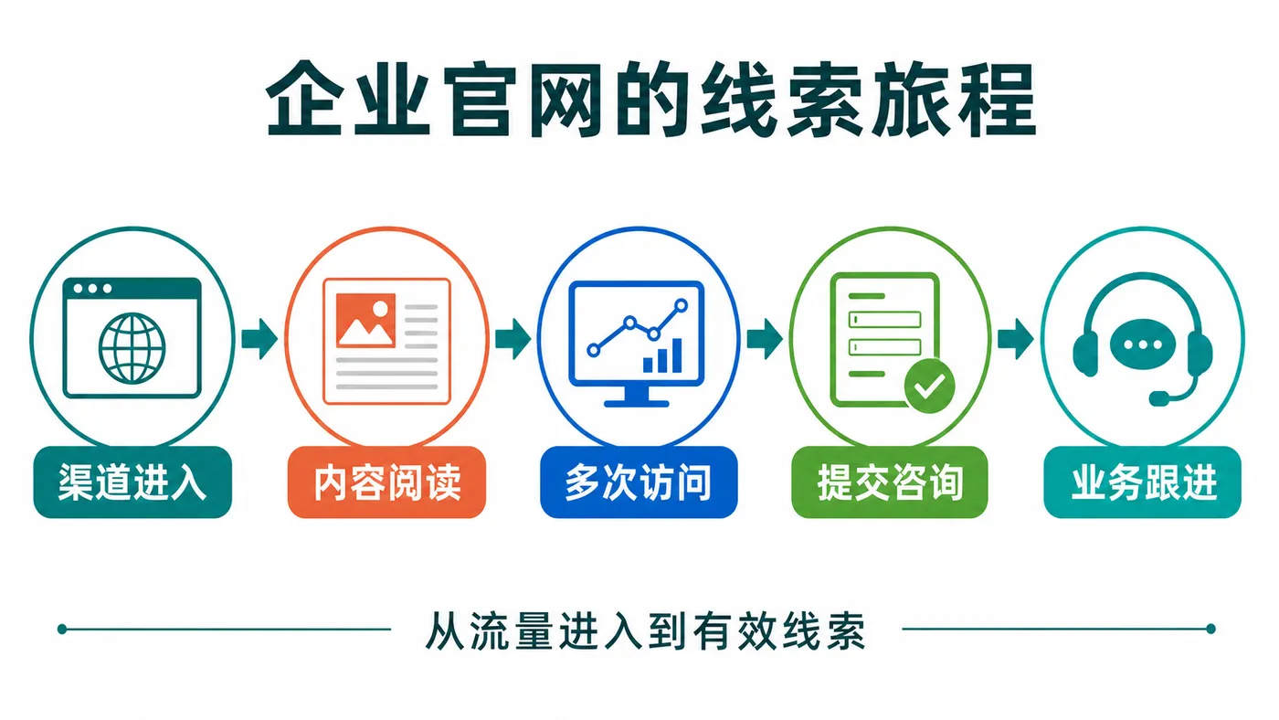 企业官网的线索旅程