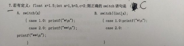 switch—case需要注意的点