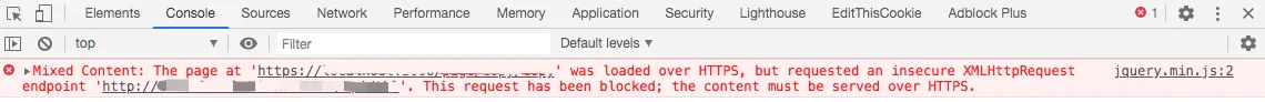 Https网站中请求Http内容