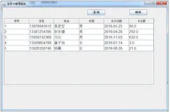 「会员卡管理系统」 · Java Swing + MySQL JDBC开发