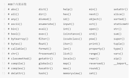 Python 函数合集：足足 68 个内置函数，请收好(一)