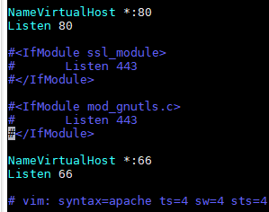 apache2 ubuntu18.04 配置虚拟端口