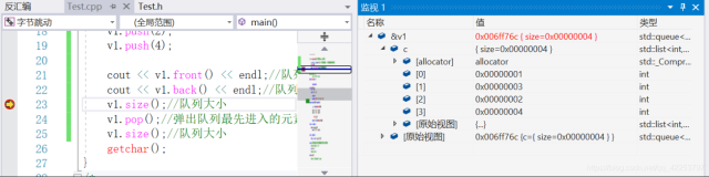 queue以及使用举例--C++基础