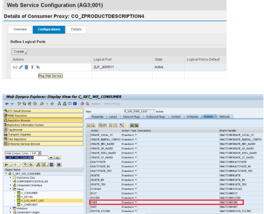 SAP web service开发工具SOAMANAGER里ping按钮的实现细节