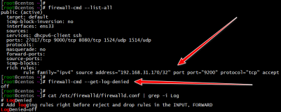 CentOS7开启Firewalld防火墙日志记录获取被拦截的IP