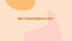 虚拟 IP 地址对于网络有什么用处？