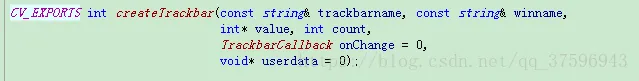 opencv之cv::createTrackbar使用及代码实现