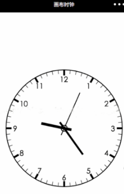 微信小程序之画布时钟