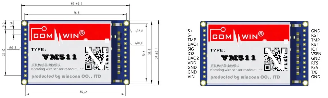 VM511振弦读数模块尺寸与针脚.jpeg