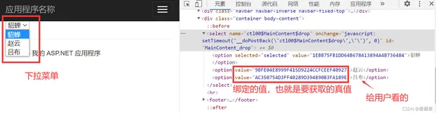 asp:DropDownList用法
