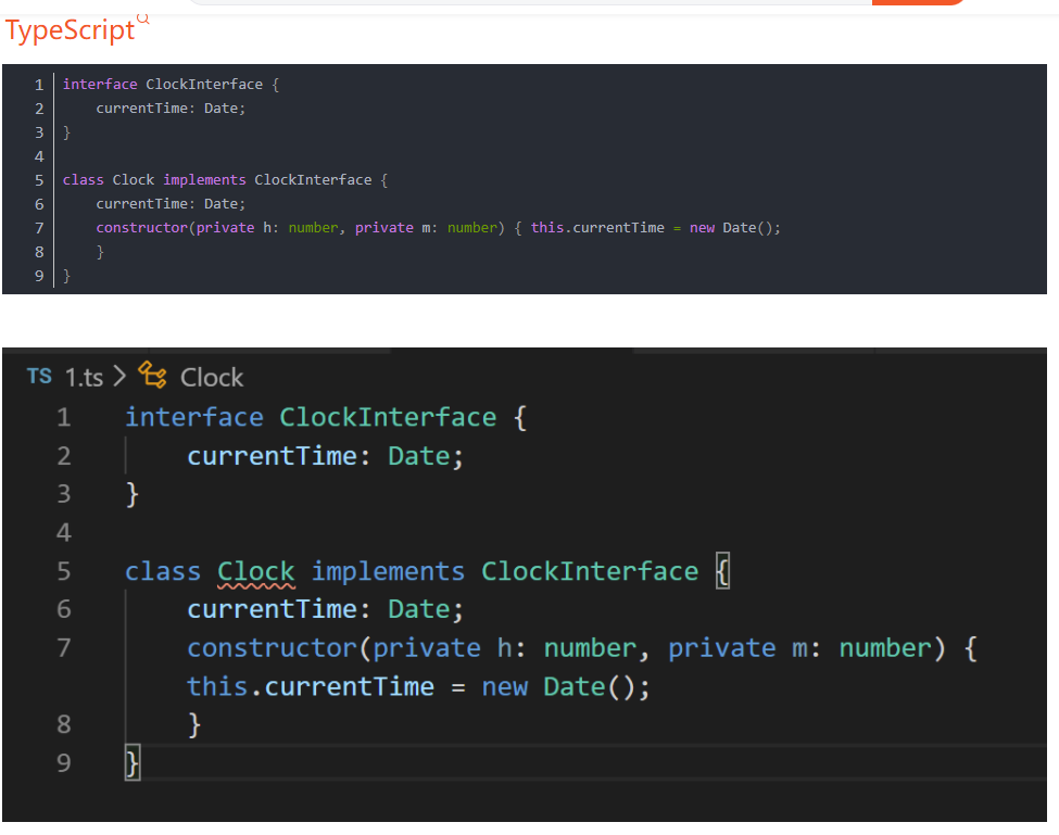 TypeScript里的interface和class以及对应的JavaScript代码