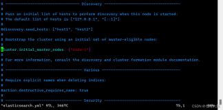 the default discovery settings are unsuitable for production use； at least one of [discovery.seed_ho