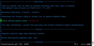 the default discovery settings are unsuitable for production use; at least one of [discovery.seed_ho