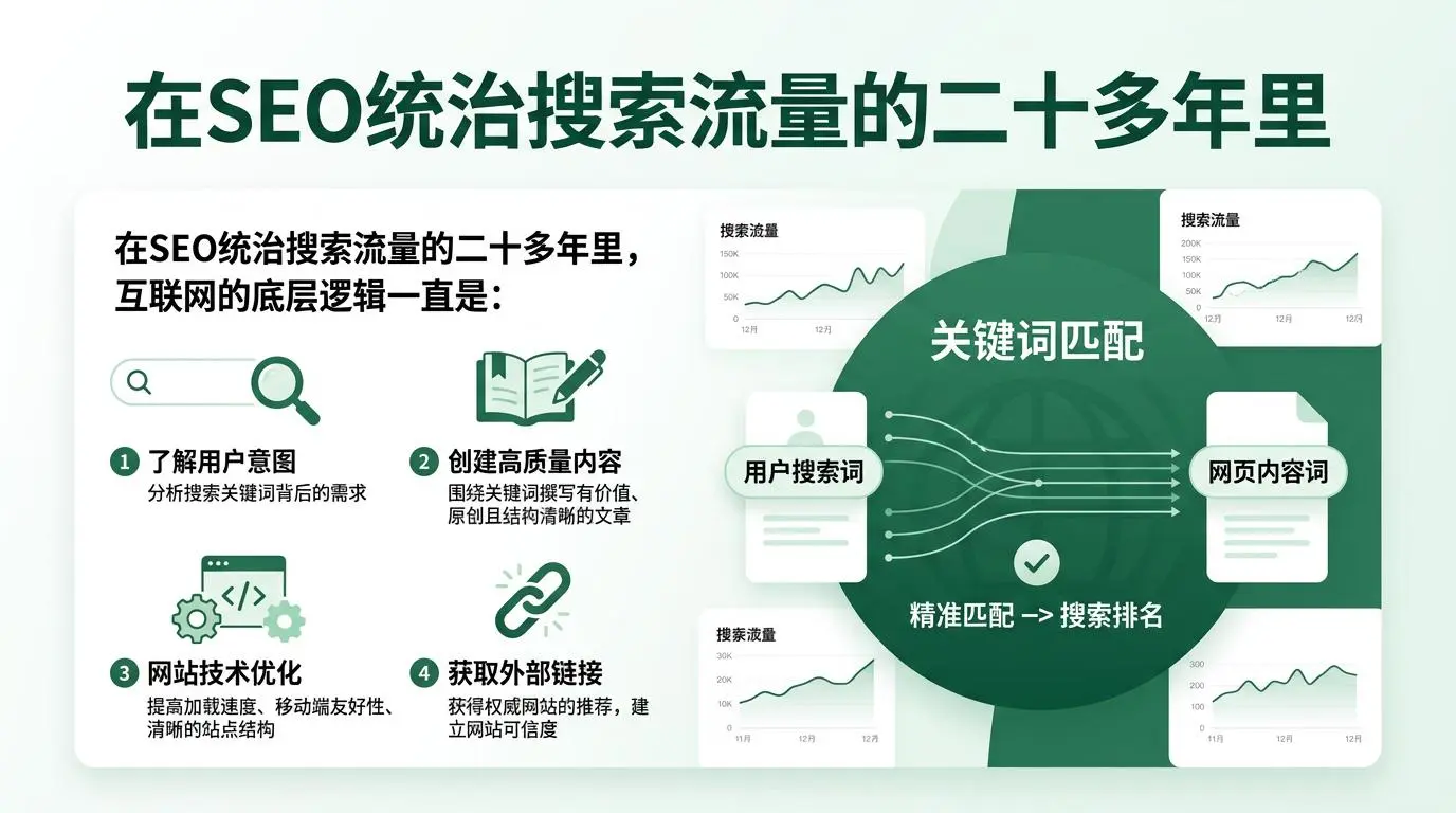 在SEO统治搜索流量的二十多年里