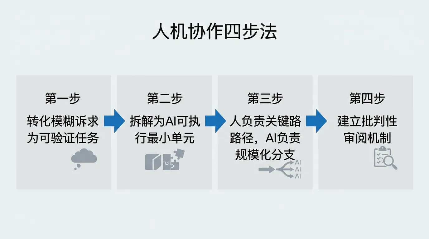 人机协作四步法