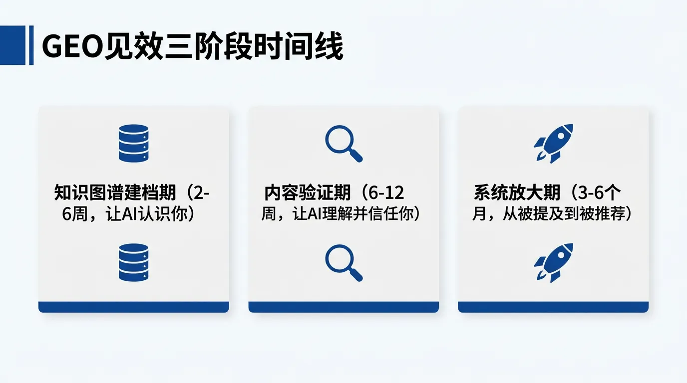 GEO见效三阶段时间线